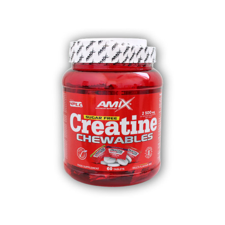 Creatină monohidrat 2500mg Chewables Tablete zero zahăr 60 tablete Multi-aromă