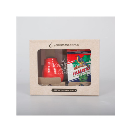 SET cu Yerba Mate Pajarito - canelat alb