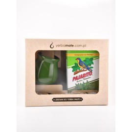 SET cu Yerba Mate Pajarito Herbal - verde neted