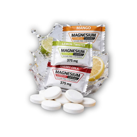 Tablete mestecabile cu magneziu 5-complex 1 lingură Multi aromă - OFERTĂ SPECIALĂ