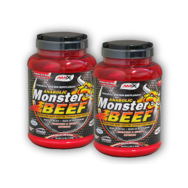 2x Anabolic Monster BEEF 90% Proteine 1000g - căpșună-banană