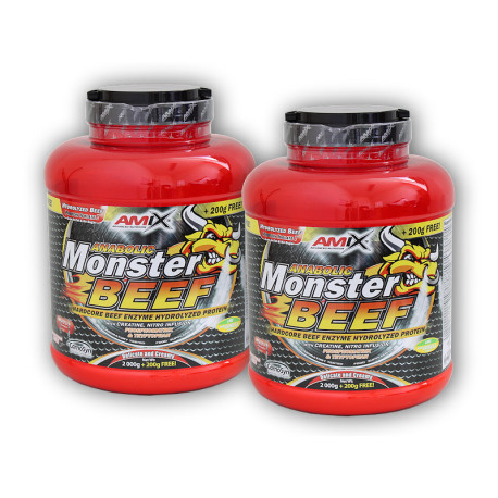 2x Anabolic Monster BEEF 90% proteine 2200g - vanilie lime