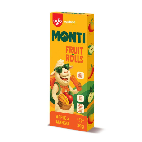 MONTI Fruit Tube Măr & Mango - 24x30g