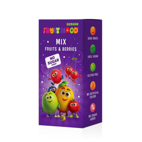 Sergio Fruit Mood Bars Fructe de pădure și fructe fără zahăr adăugat