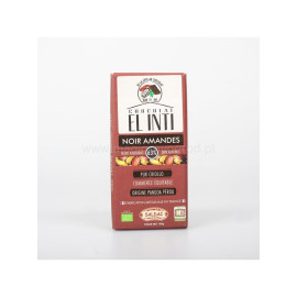 Ciocolată neagră 63% cu migdale organice - 100 g