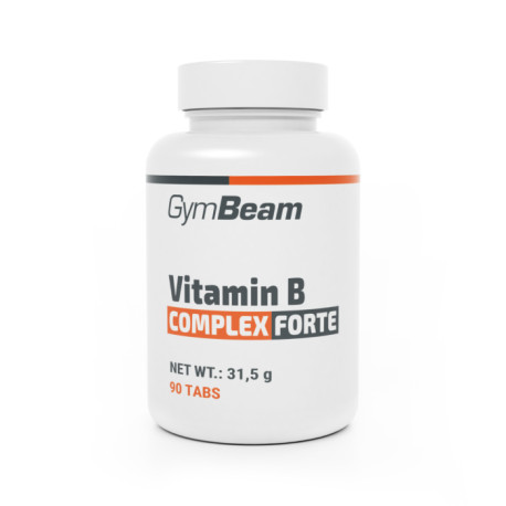 Complexul de vitamine B Forte - GymBeam - fără aromă - 90 tablete.