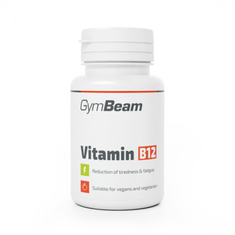 Vitamina B12 (cobalamină) - GymBeam - fără aromă - 90 tablete.