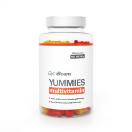 Multivitamine Yummies - GymBeam - Portocală, Lămâie, Cireșe - 60 de pliculețe.