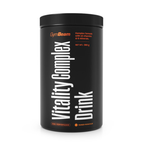 Băutură Complexă de Vitalitate - GymBeam - Mango Fruit al Pasiunii - 360 g