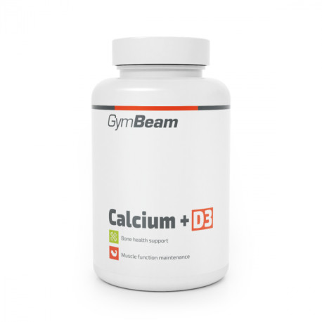 Calciu + Vitamina D3 - GymBeam - 120 de pliculețe.