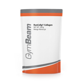 Colagenul hidrolizat RunCollg® cu vitamina C - GymBeam - Mango cu fructul pasiunii - 500 g