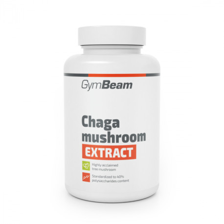 Extract de ciuperci Chaga - GymBeam - 90 de pliculețe.