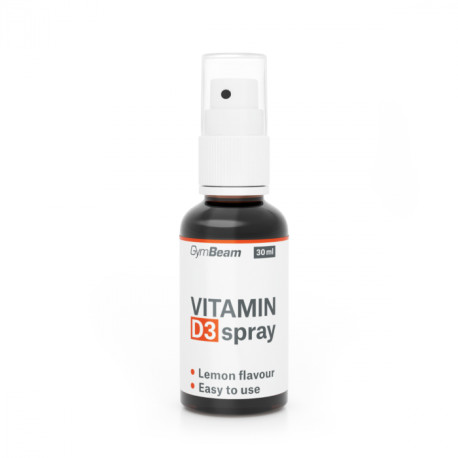 Spray cu vitamina D3 1000 UI - GymBeam - Lămâie