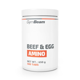 Beef&Egg - GymBeam - fără aromă - 500 tab.