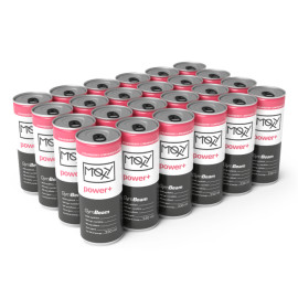 Băutură energizantă MOXY power+ 330 ml - GymBeam - Limonadă cu căpșuni