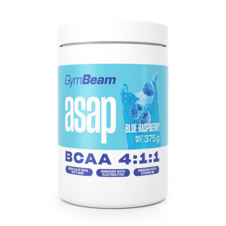 ASAP BCAA - GymBeam - Zmeură albastră - 375 g