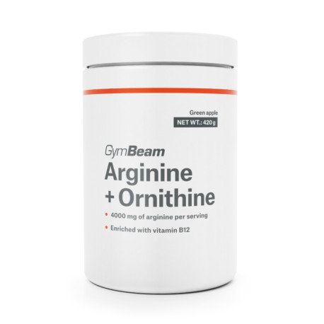 Arginină + Ornitină - GymBeam - Fructul pasiunii Mango - 420 g