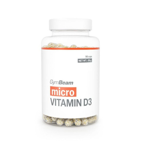 Vitamina D3 2000 UI de lungă durată - GymBeam - 90 tablete.