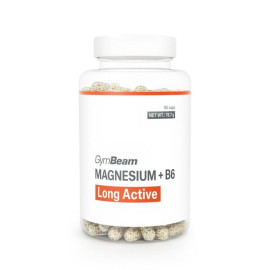 Magneziu + B6 de durată lungă - GymBeam - 90 tablete.