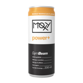 Băutură energizantă MOXY Power+ 330 ml - GymBeam - fructul pasiunii mango
