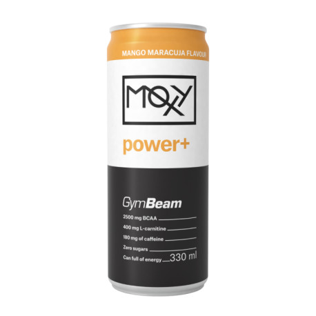 Băutură energizantă MOXY Power+ 330 ml - GymBeam - fructul pasiunii mango