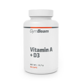 Vitamina A + D3 - GymBeam - 90 de plicuri.