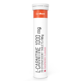 L-carnitină 1000 mg efervescentă - GymBeam - zmeură - 20 tablete.