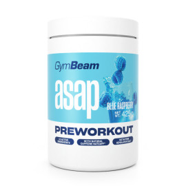 ASAP Pre-Workout - GymBeam - Zmeură albastră - 425 g