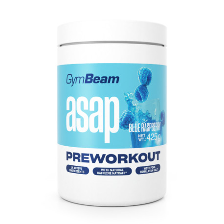 ASAP Pre-Workout - GymBeam - Zmeură albastră - 425 g