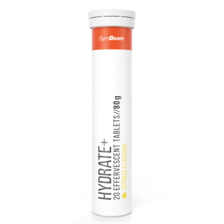 Hydrate+ Sparkling - GymBeam - Citrus Fruit - 20 tablete.