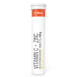 Vitamina C + Zinc Sparkling - GymBeam - Citrice - 12 x 20 tablete