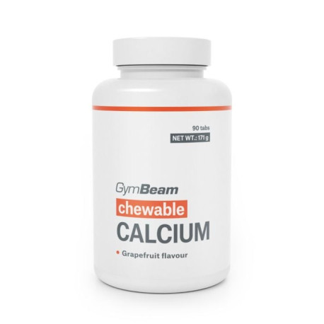 Calciu, pastile pentru supt - GymBeam - grapefruit - 90 de tablete.
