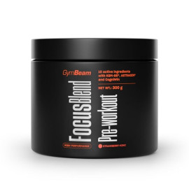 Focus Blend Pre-antrenament - GymBeam - Căpșuni Kiwi - 300 g