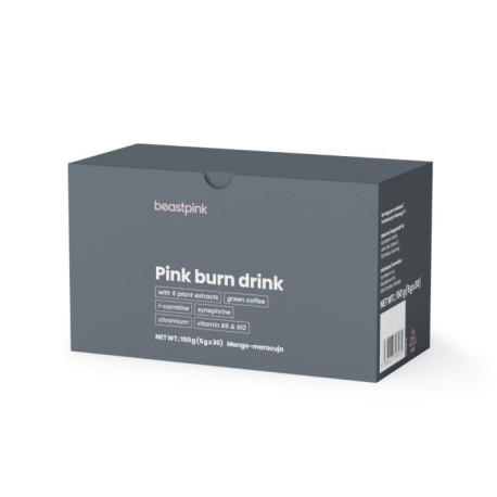 Băutură Pink Burn - GymBeam - fructul pasiunii mango - 150 g