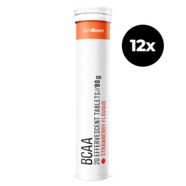 Sparkling BCAA - GymBeam - Căpșuni - 12 x 20 tablete