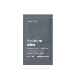 Mostră de băutură cu arsuri roz - GymBeam - fructul pasiunii mango - 5 g