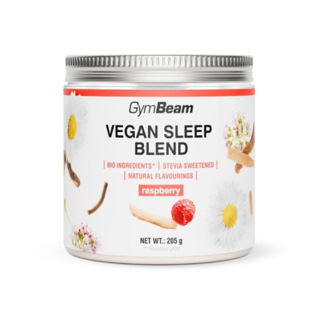 Vegan Sleep Blend - GymBeam - Zmeură - 205 g
