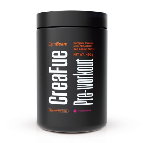 CreaFue Pre-antrenament - GymBeam - Fructe de pădure - 450 g