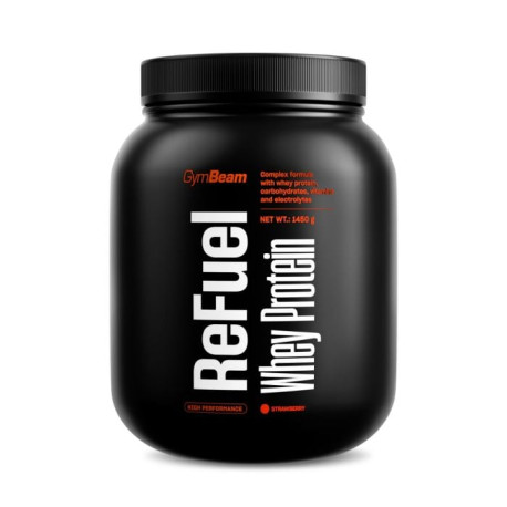 ReFuel Whey Protein - GymBeam - Căpșuni - 1450 g