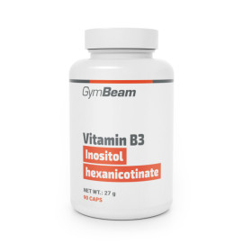 Niacină fără apă (vitamina B3) - GymBeam - 90 de pliculețe.