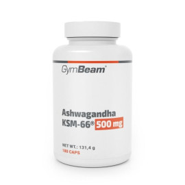 Ashwagandha KSM-66® 500mg - GymBeam - 180 capsule.