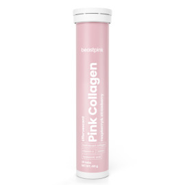 Colagenul roz sclipitor - BeastPink - Căpșuni cu zmeură - 20 tablete.