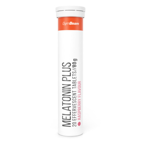 Melatonin Plus efervescent - GymBeam - zmeură - 80 g