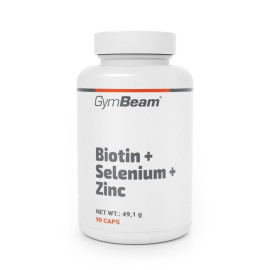 Biotină + Seleniu + Zinc - GymBeam - 90 de capsule.