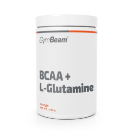 BCAA + L-Glutamină – GymBeam - Portocaliu - 480 g