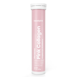 Colagenul roz sclipitor - BeastPink - Căpșuni cu zmeură - 20 tablete.