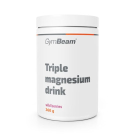 Băutură triplă cu magneziu - GymBeam - Fructe de pădure - 360 g