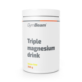 Băutură triplă cu magneziu - GymBeam - lămâie și lime - 360 g