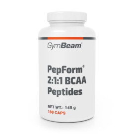 BCAA 2:1:1 PepForm® Peptide - GymBeam - 180 capsule.