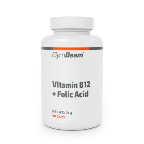 Vitamina B12 + Acid folic - GymBeam - 90 de pliculețe
